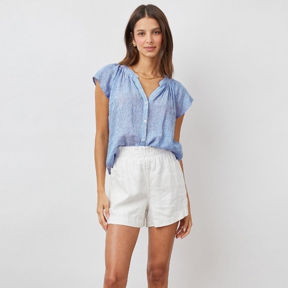 Rails Tops - RAILS Linen Striped Alena Shirt